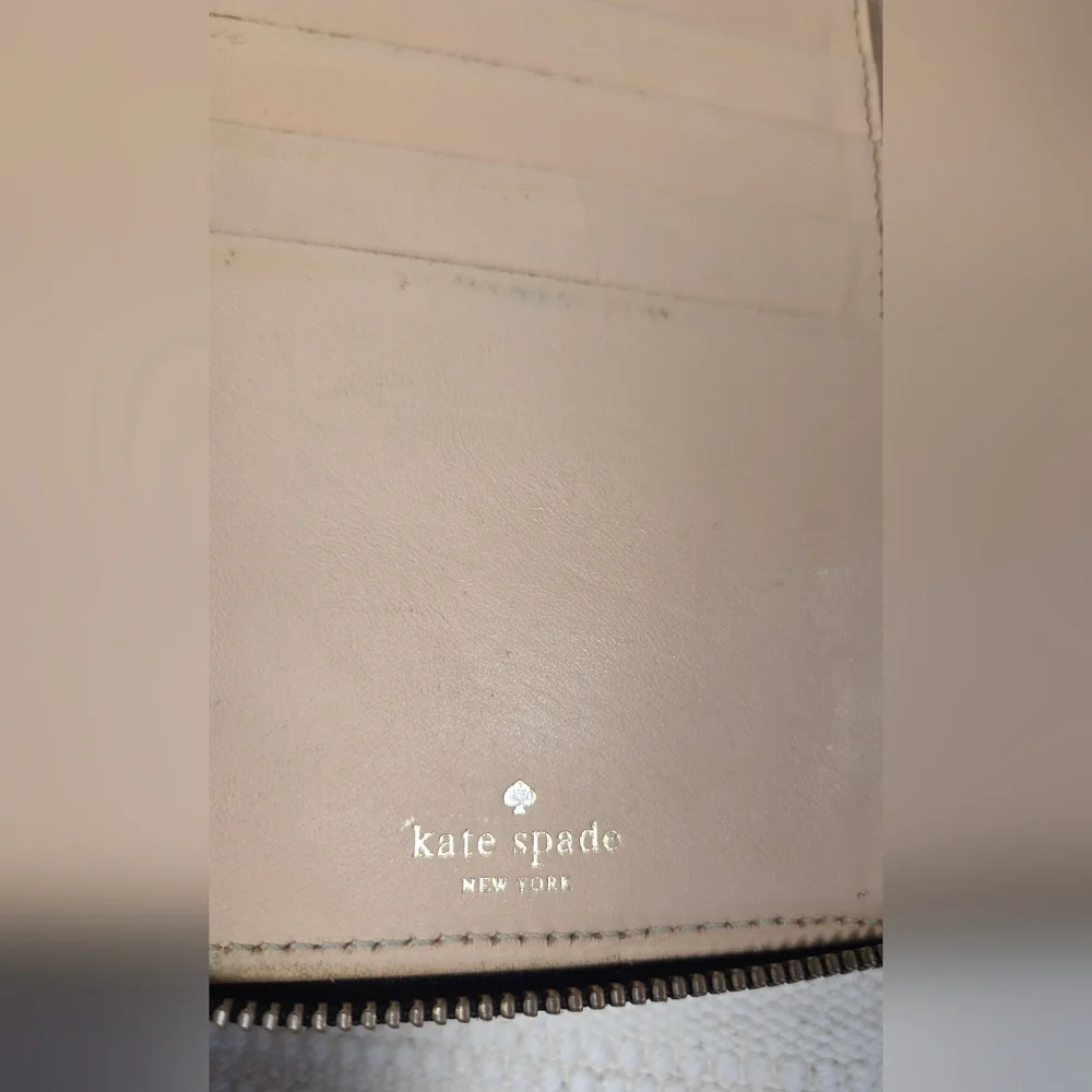 Kate Spade XL Black Textured Leather Wallet